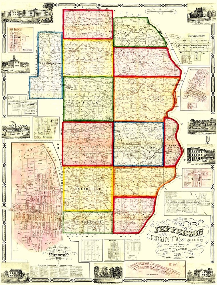 Jefferson Ohio Landowner - Lee 1856 art print by Lee for $57.95 CAD