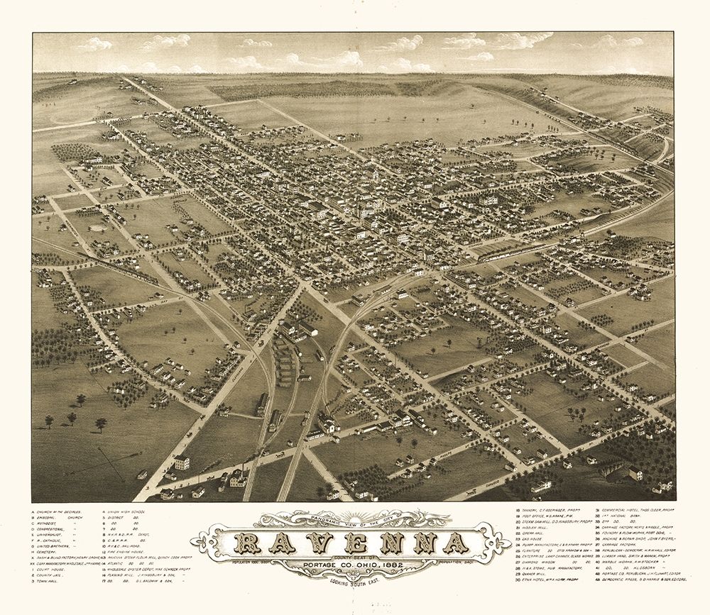 Ravenna Ohio - Ruger 1882 art print by Ruger for $57.95 CAD