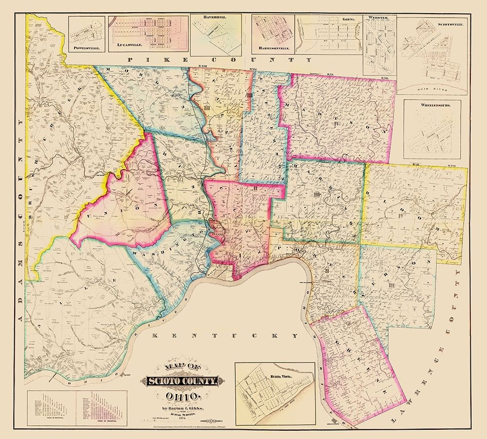 Scioto Ohio - Barton 1875 art print by Barton for $57.95 CAD