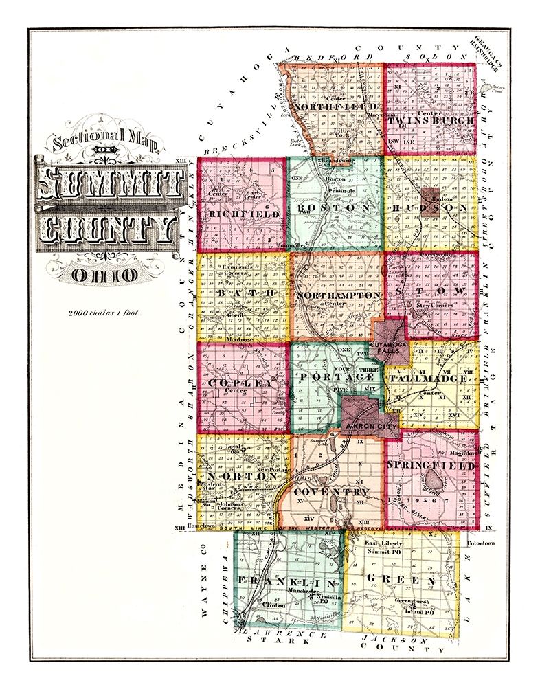 Summit Ohio - 1874 art print by Unknown for $57.95 CAD