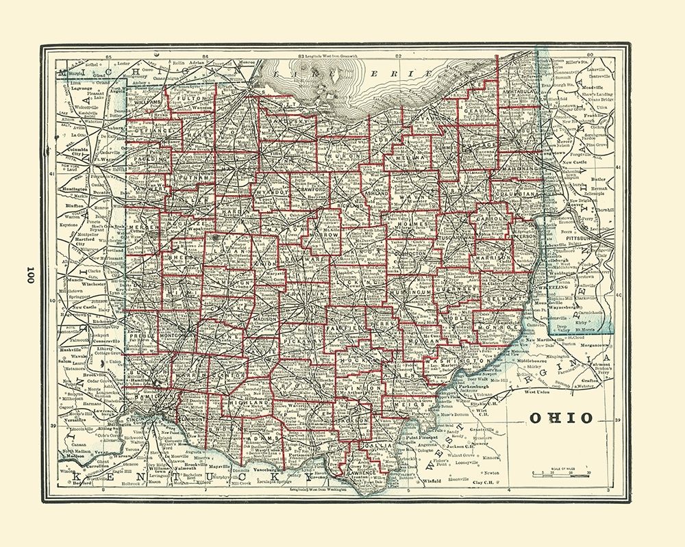 Ohio - Rathbun 1893 art print by Rathbun for $57.95 CAD