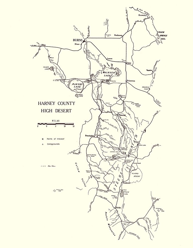 Harney Oregon - Palmer 1970 art print by Palmer for $57.95 CAD
