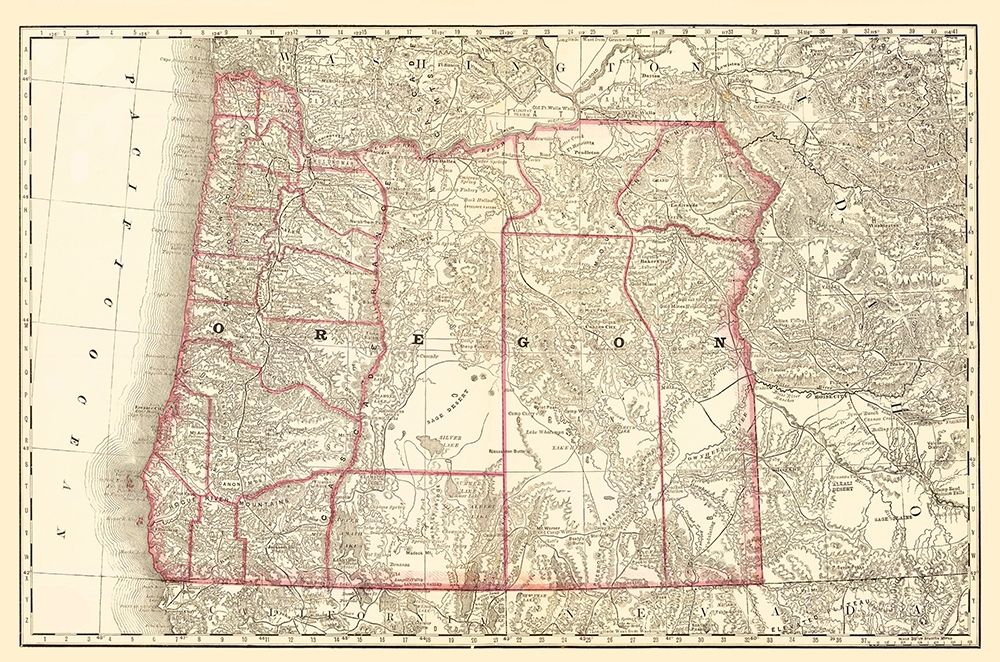 Oregon - 1879 art print by Unknown for $57.95 CAD