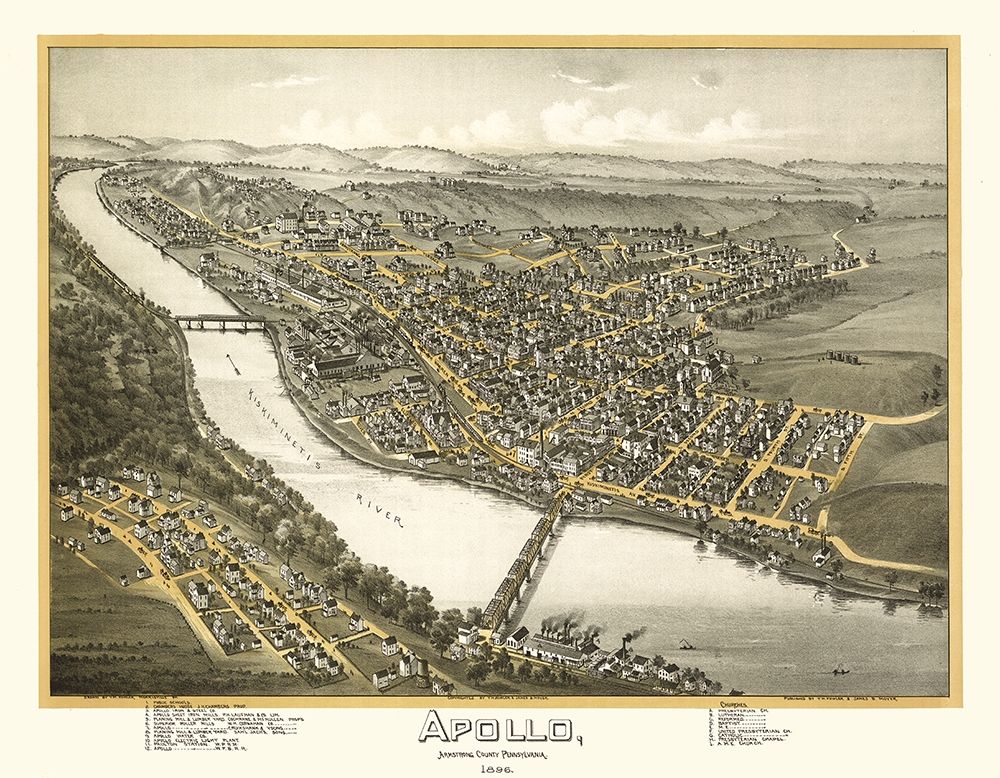 Apollo Pennsylvania - Moyer 1896 art print by Moyer for $57.95 CAD