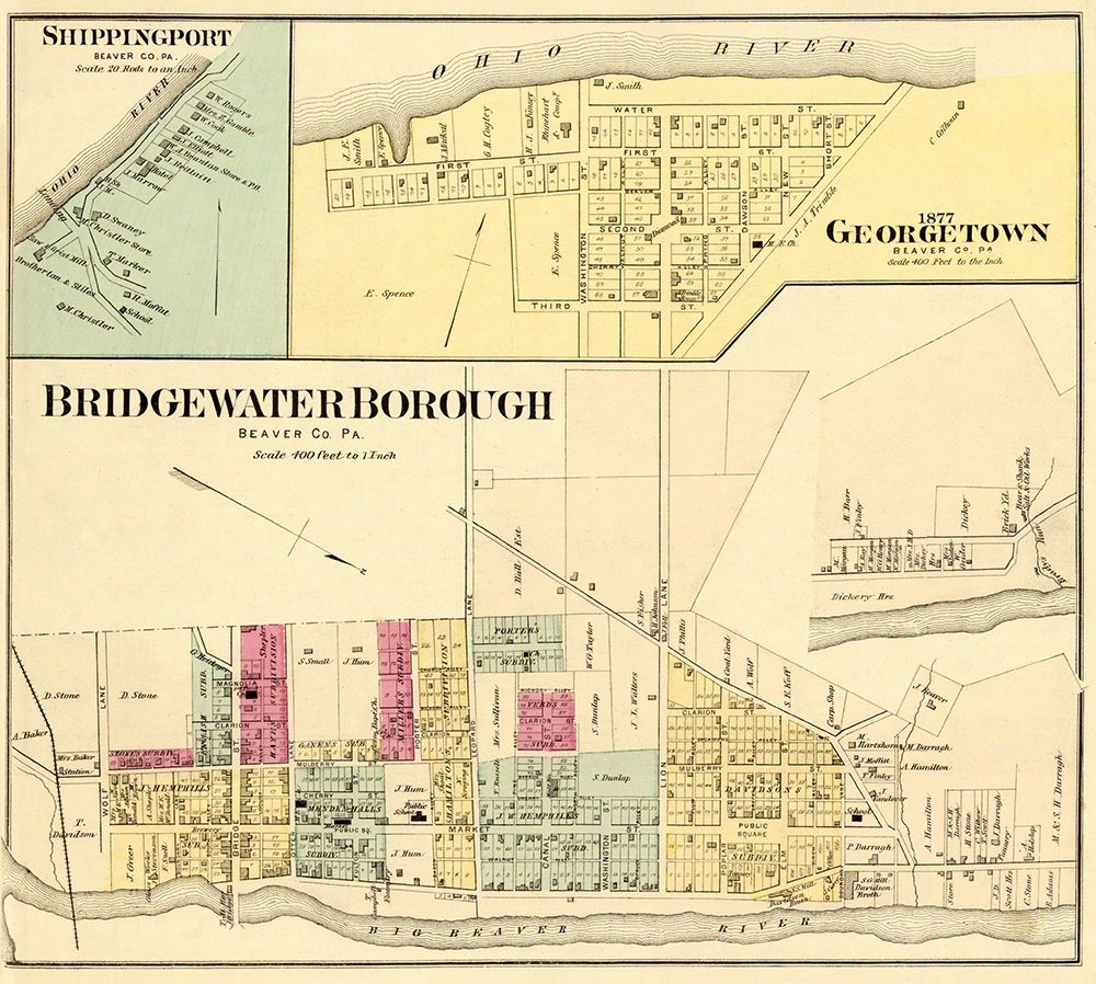 Bridgewater, Georgetown Pennsylvania Landowner art print by Hayes for $57.95 CAD