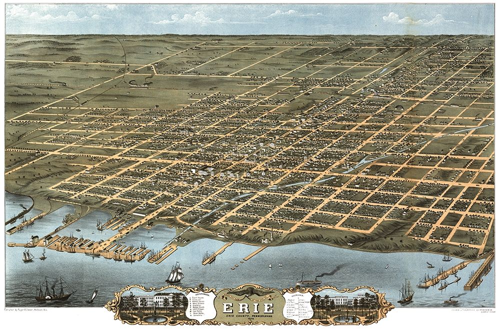 Erie Pennsylvania - Ruger 1870 art print by Ruger for $57.95 CAD