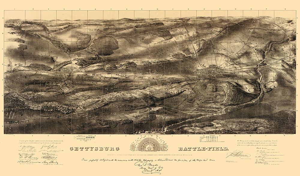Gettysburg Pennsylvania - Badulder 1863 art print by Badulder for $57.95 CAD