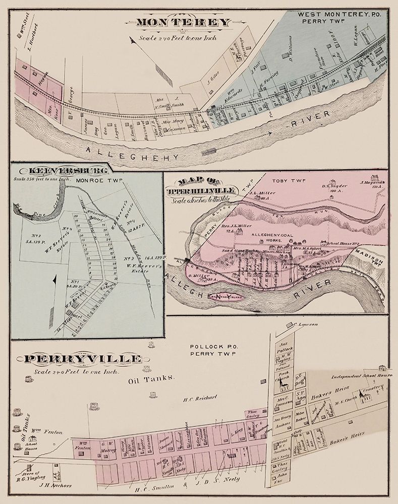 Monterey Keeversburg Upper Hillville Pennsylvania art print by Caldwell for $57.95 CAD