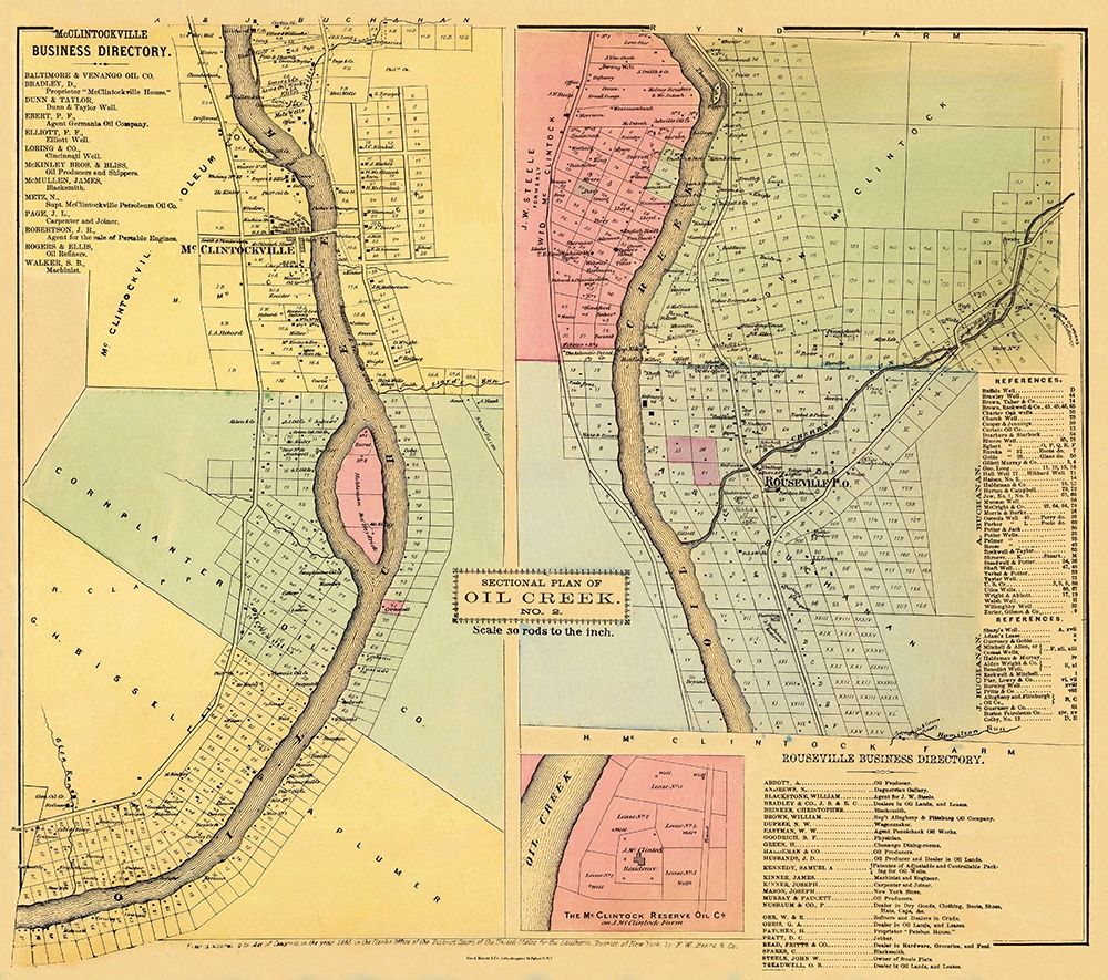 Oil Creek, Section 2 Pennsylvania Landowner art print by Mayer for $57.95 CAD