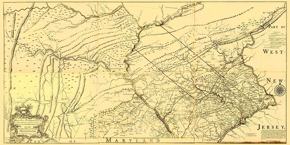 Pennsylvania Province - Jefferys 1759 art print by Jefferys for $57.95 CAD