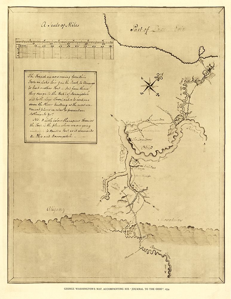 Pennsylvania - Washington 1754 art print by Washington for $57.95 CAD