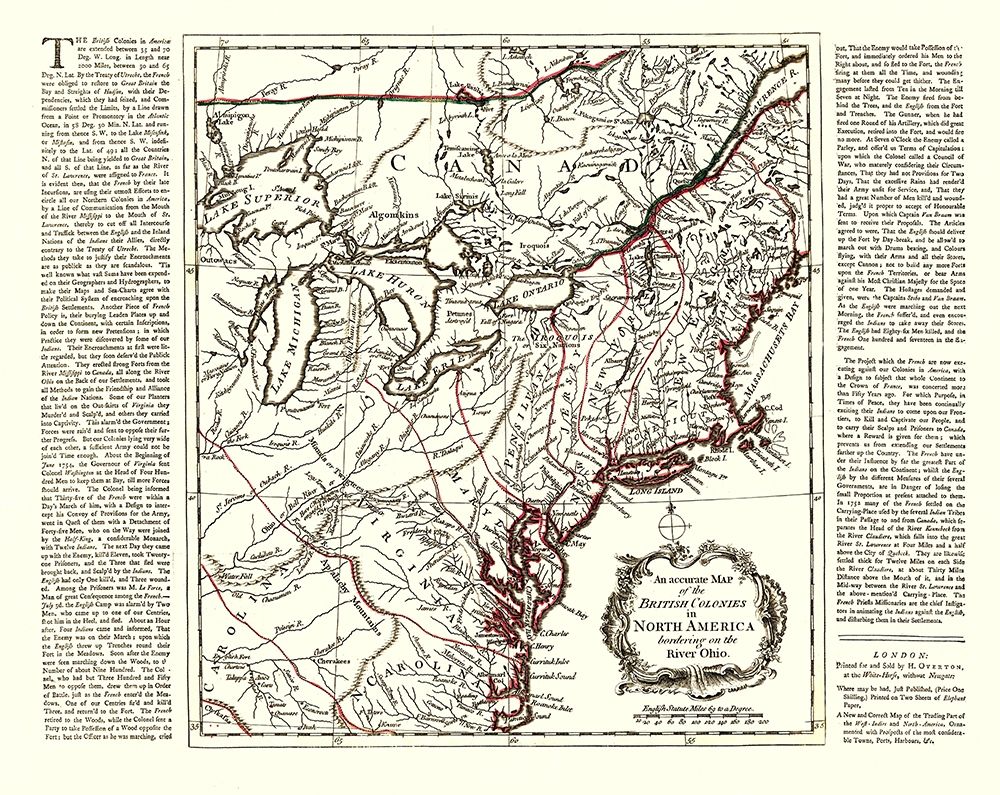 British Colonies North America Ohio River art print by Overton for $57.95 CAD