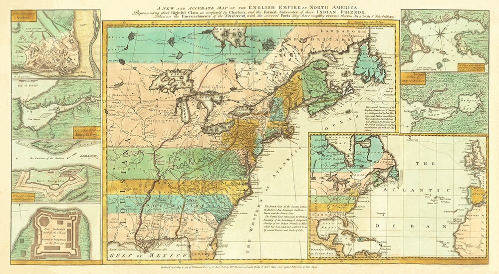 English Empire French Encroachments - Herbert 1755 art print by Herbert for $57.95 CAD