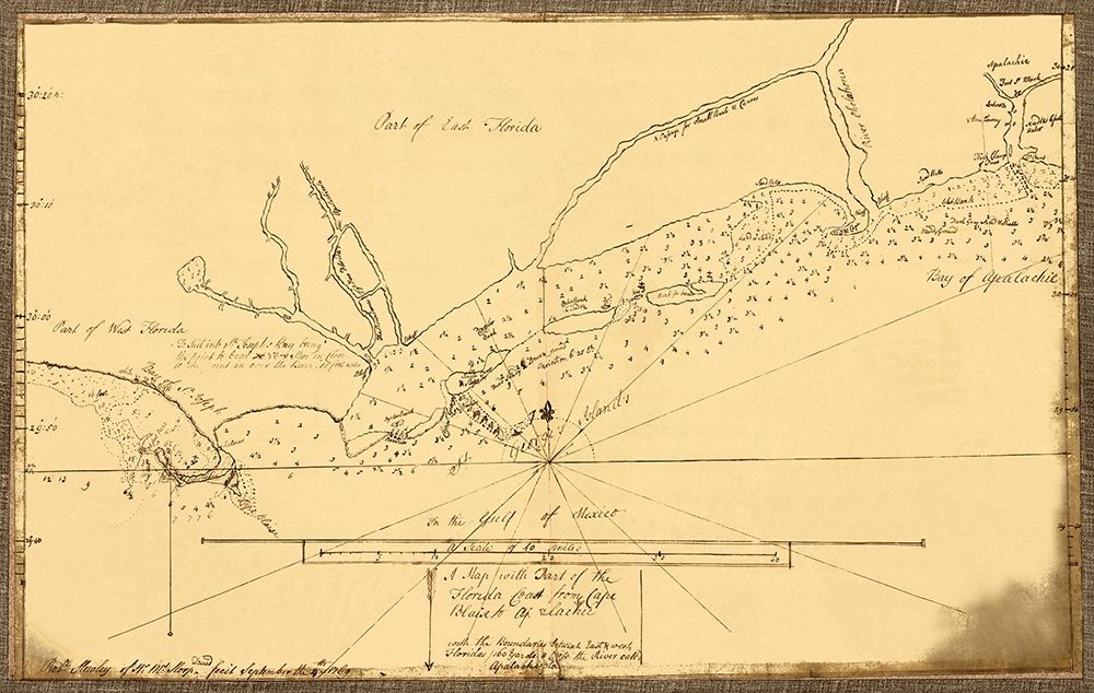 Florida Coast Cape Blaise to Apalachie art print by Slowley for $57.95 CAD
