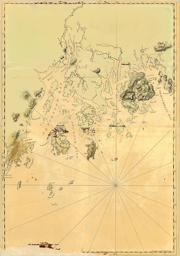 Maine Frenchmans Bay Mosquito Harbor art print by Des Barres for $57.95 CAD