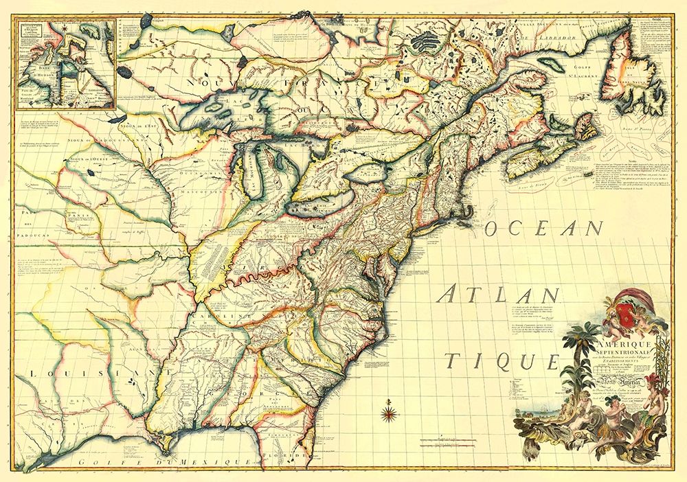 America Septentrionale - Le Rouge 1777 art print by Le Rouge for $57.95 CAD