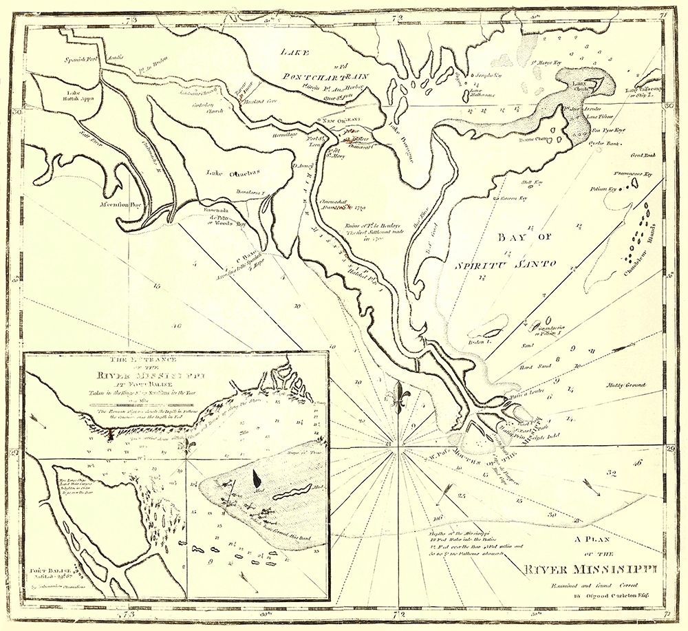 River Mississippi - Carleton 1770 art print by Carleton for $57.95 CAD