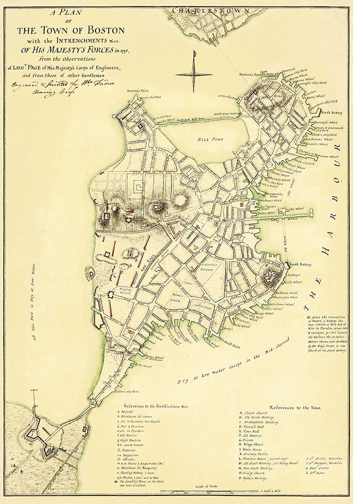 Boston Intrenchments His Majestys Forces art print by Page for $57.95 CAD