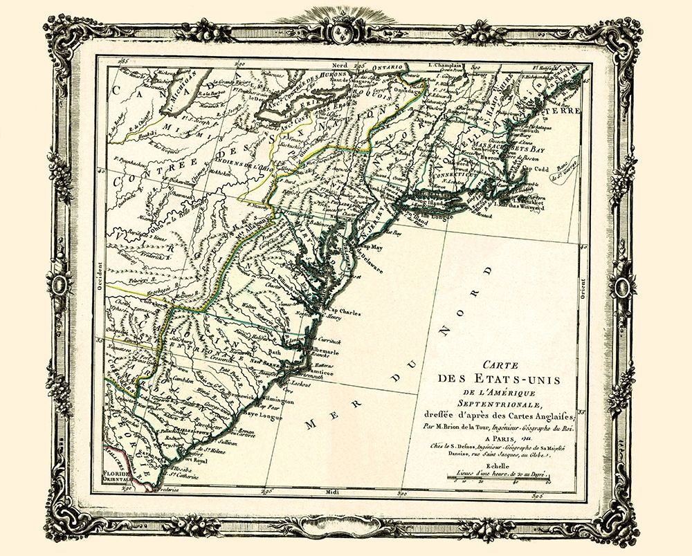 United States North America - Brion de la Tour art print by Brion de la Tour for $57.95 CAD