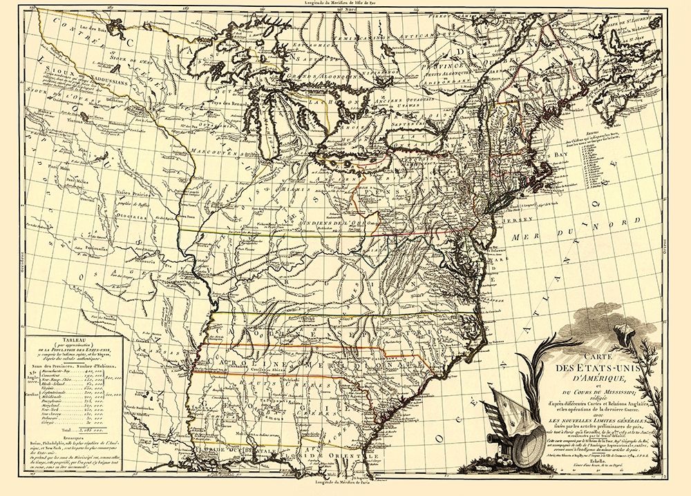 United States Course of Mississippi art print by Brion de la Tour for $57.95 CAD