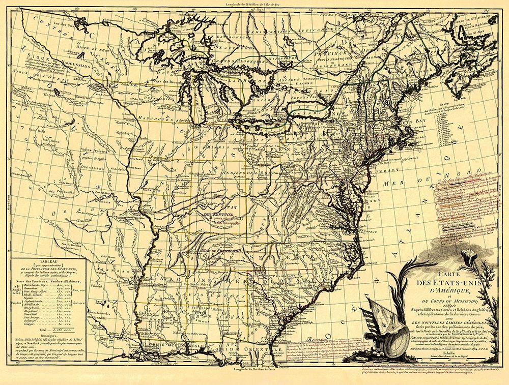 United States Course of Mississippi art print by Brion de la Tour for $57.95 CAD