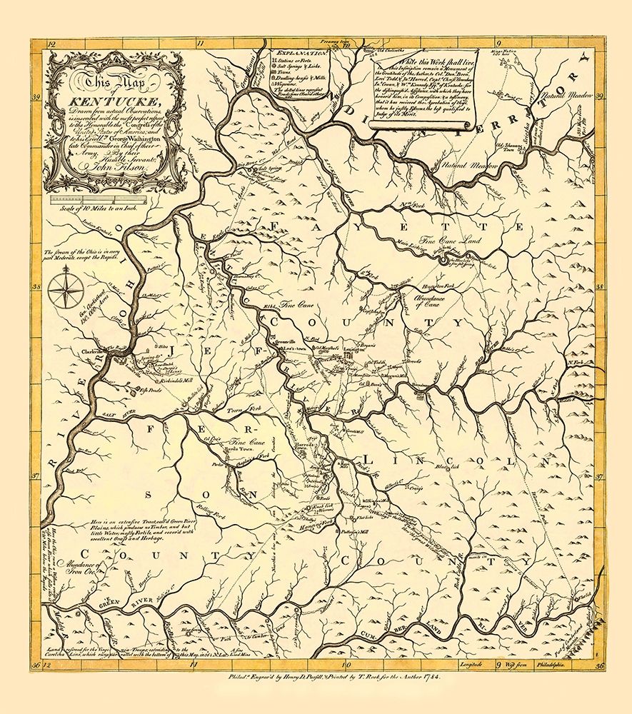 Kentucky - Filson 1784 art print by Filson for $57.95 CAD