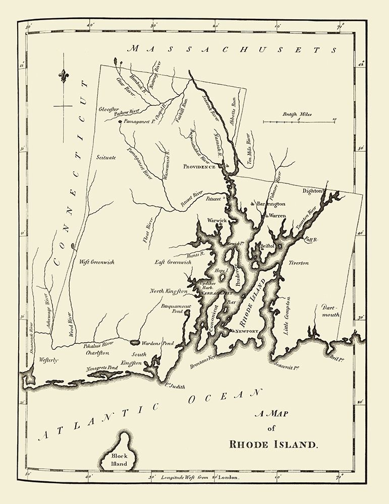 Rhode Island - Stockdale 1794 art print by Stockdale for $57.95 CAD