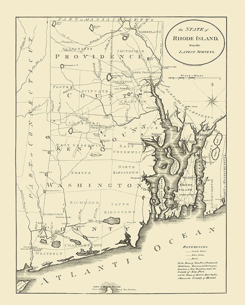 Rhode Island - Reid 1796 art print by Reid for $57.95 CAD