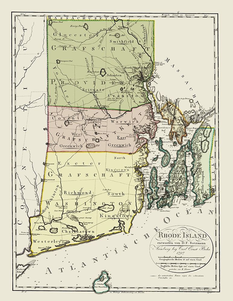Rhode Island - Bohn 1797 art print by Bohn for $57.95 CAD