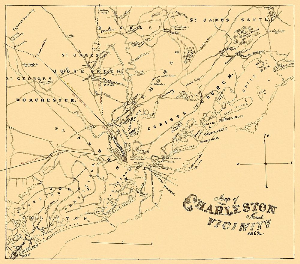 Charleston, and Vicinity South Carolina art print by Hawley for $57.95 CAD