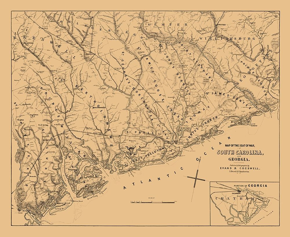 South Carolina - Cogswell 1861 art print by Cogswell for $57.95 CAD