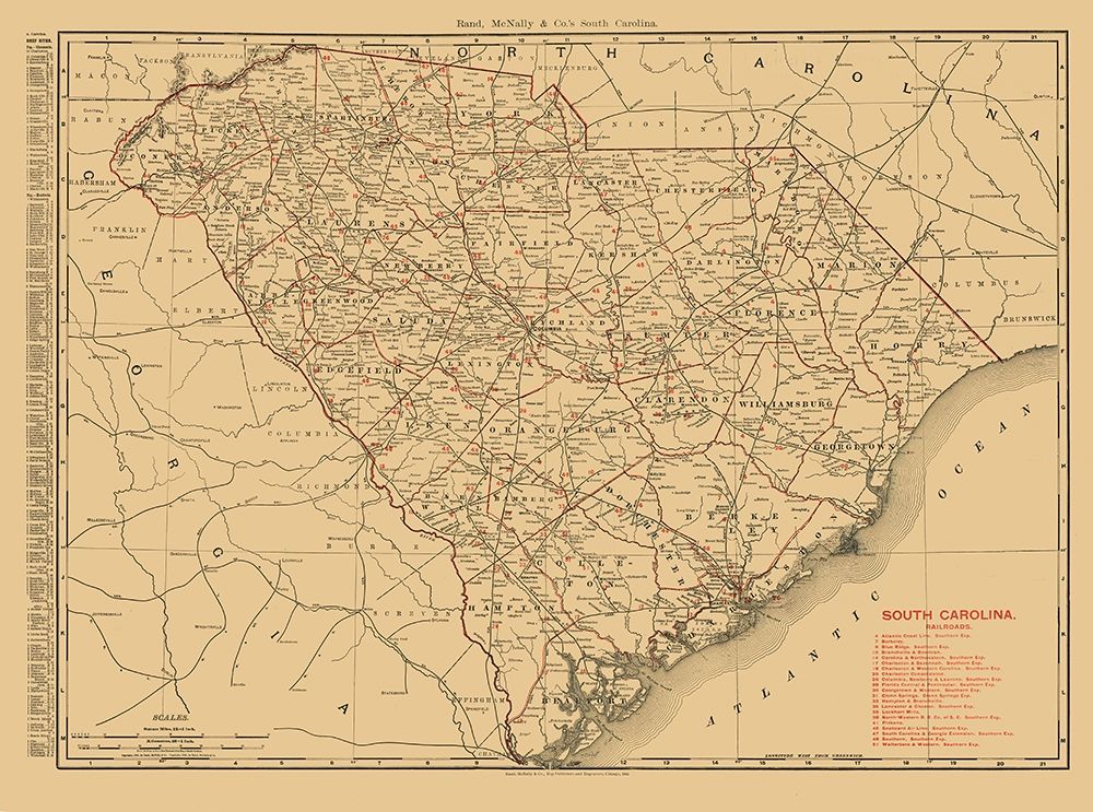 South Carolina -1900 art print by Unknown for $57.95 CAD