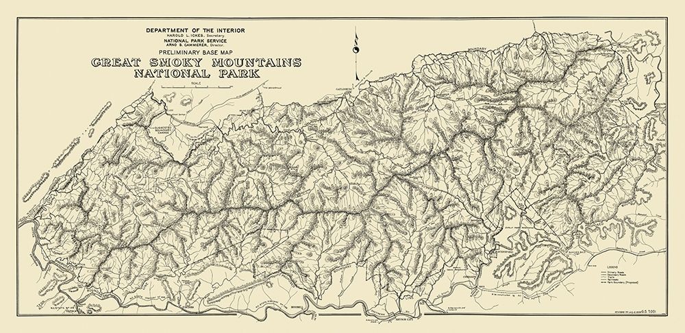 Great Smoky Mountain National Park art print by Unknown for $57.95 CAD