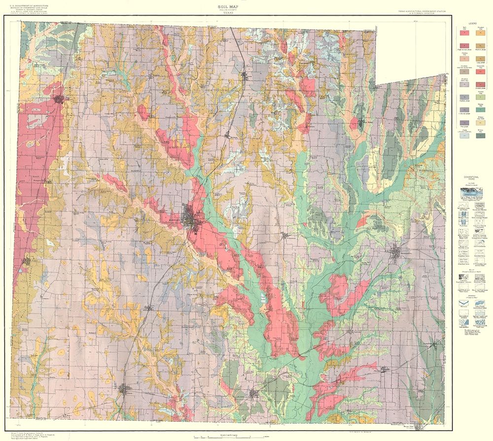 Collin Texas Soil - Knight 1930 art print by Knight for $57.95 CAD