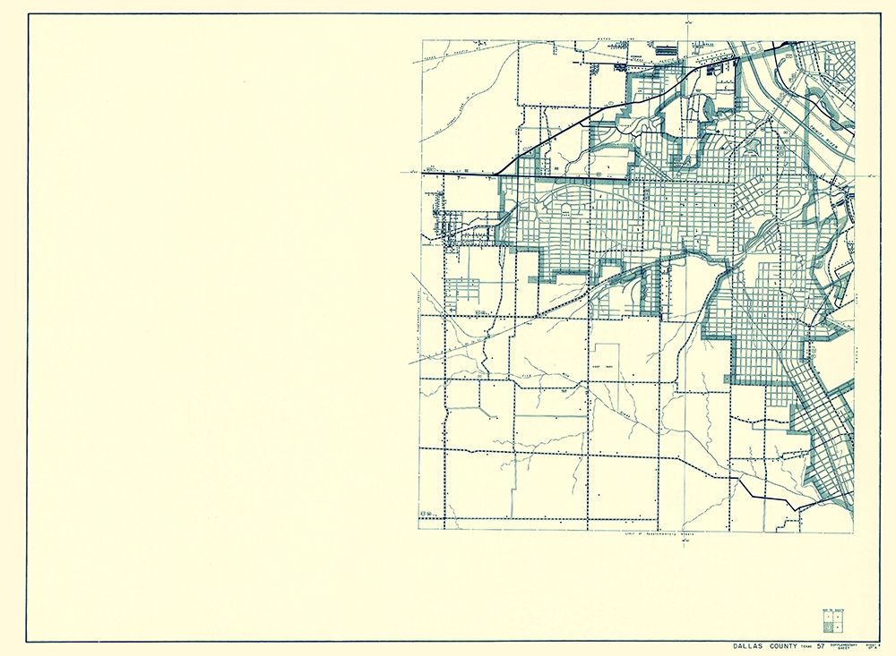 Dallas Texas Cities 2 of 4 - Highway Dept 1936 art print by Highway Dept for $57.95 CAD