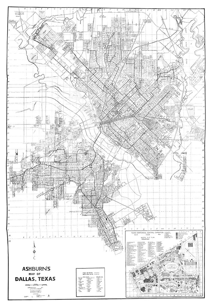 Dallas Texas - Ashburn 1936 art print by Ashburn for $57.95 CAD
