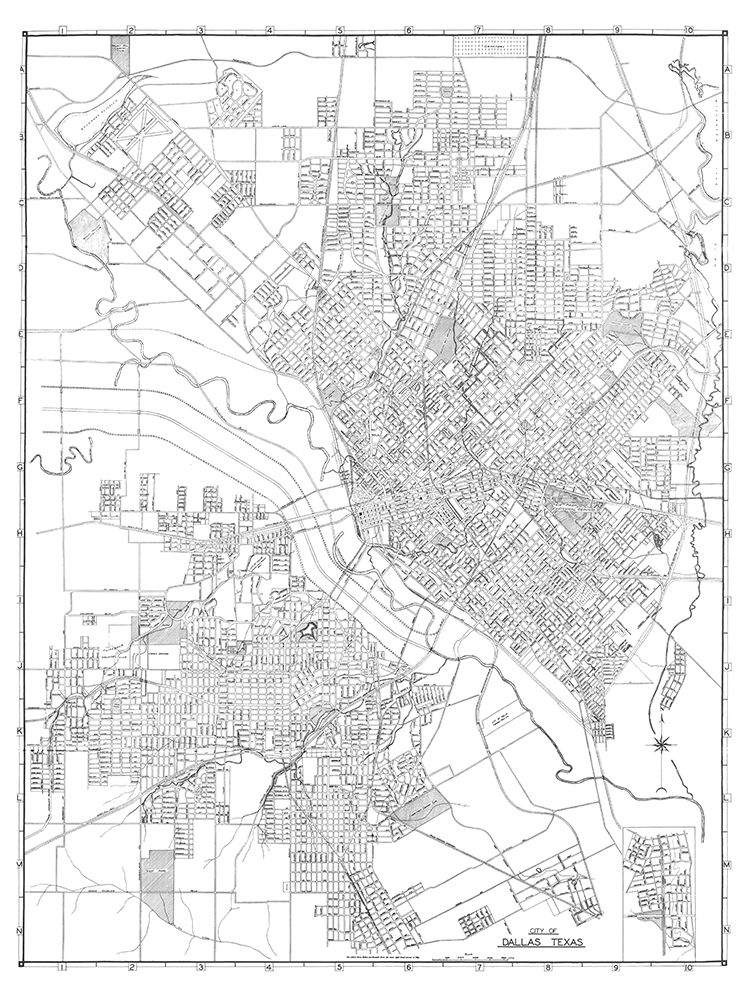 Dallas Texas - 1936 art print by Unknown for $57.95 CAD