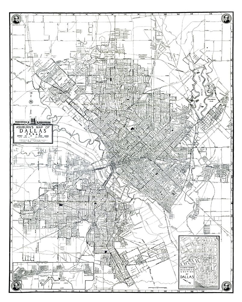 Dallas Texas - Ashburn 1942 art print by Ashburn for $57.95 CAD