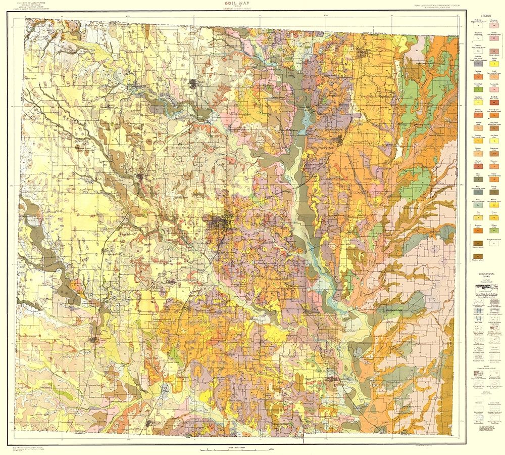 Denton Texas Soil - USDA 1918 art print by USDA for $57.95 CAD