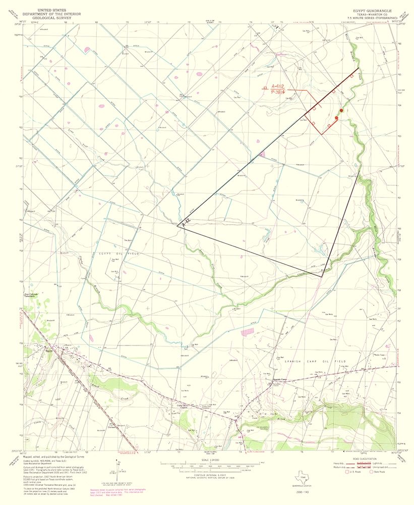 Egypt Texas Quad - USGS 1981 art print by USGS for $57.95 CAD
