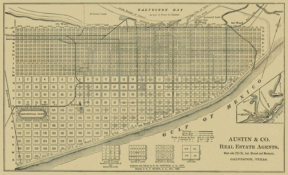 Galveston Texas - Austin 1891 art print by Austin for $57.95 CAD