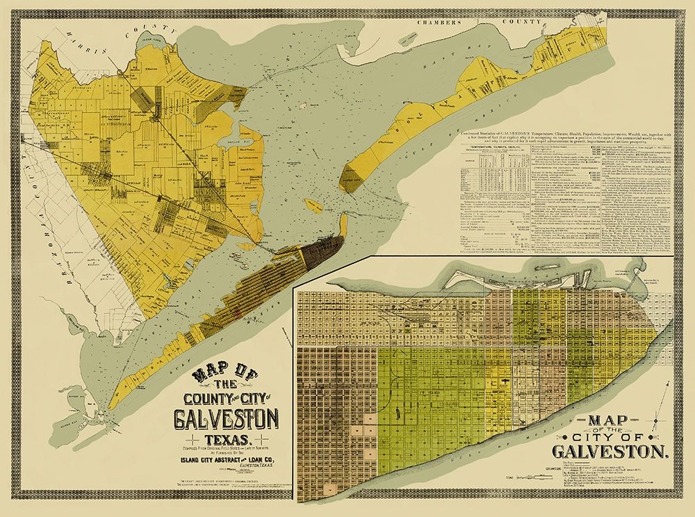 Galveston Texas Landowner - 1890 art print by Unknown for $57.95 CAD
