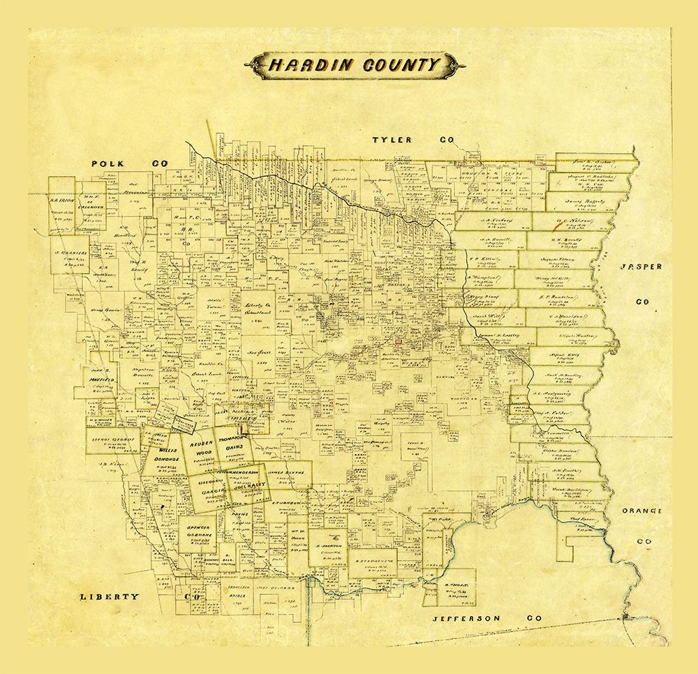Hardin County Texas art print by Unknown for $57.95 CAD