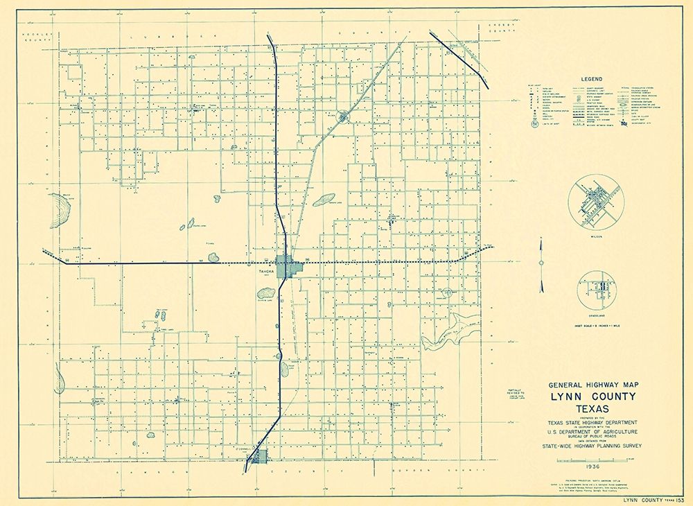 Lynn Texas Highway - Highway Dept 1936 art print by Highway Dept for $57.95 CAD