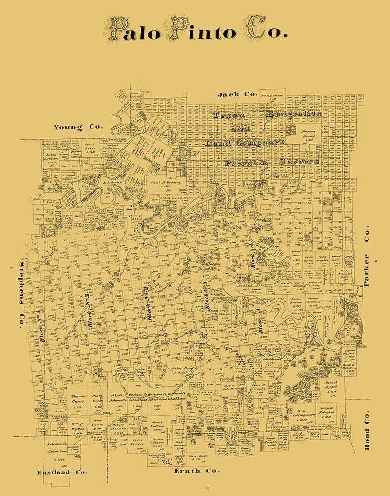 Palo Pinto County Texas - art print by Unknown for $57.95 CAD