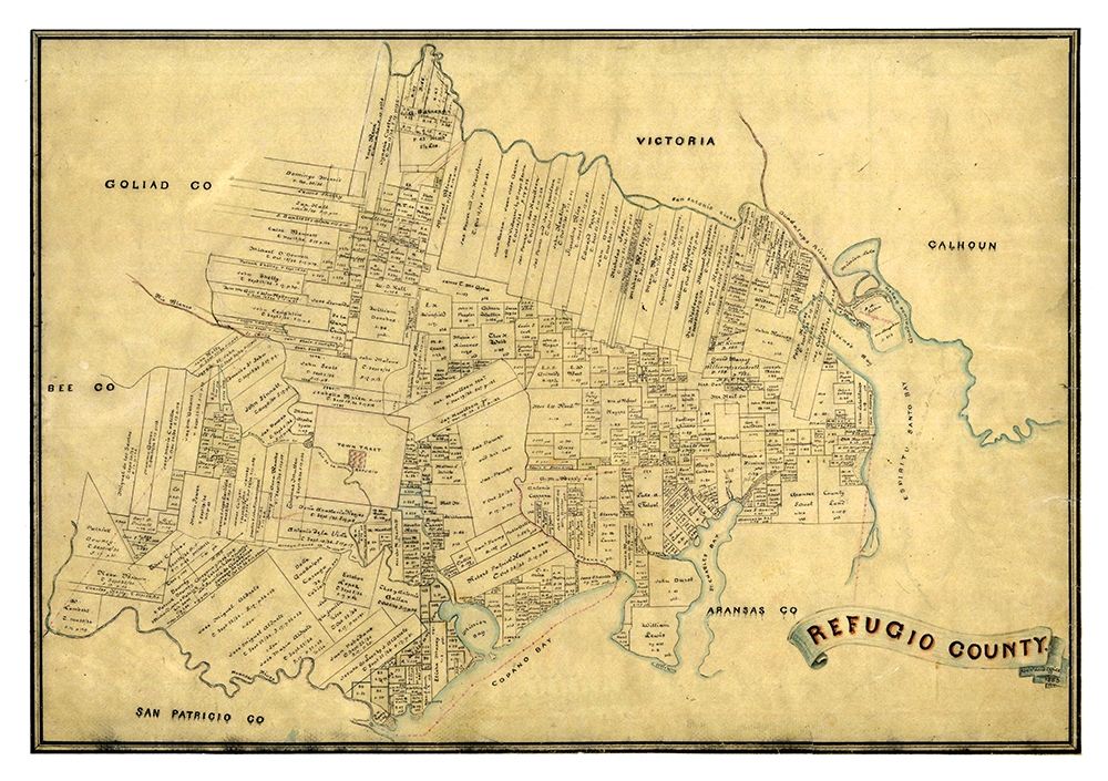 Refugio County Texas -1883 art print by Unknown for $57.95 CAD