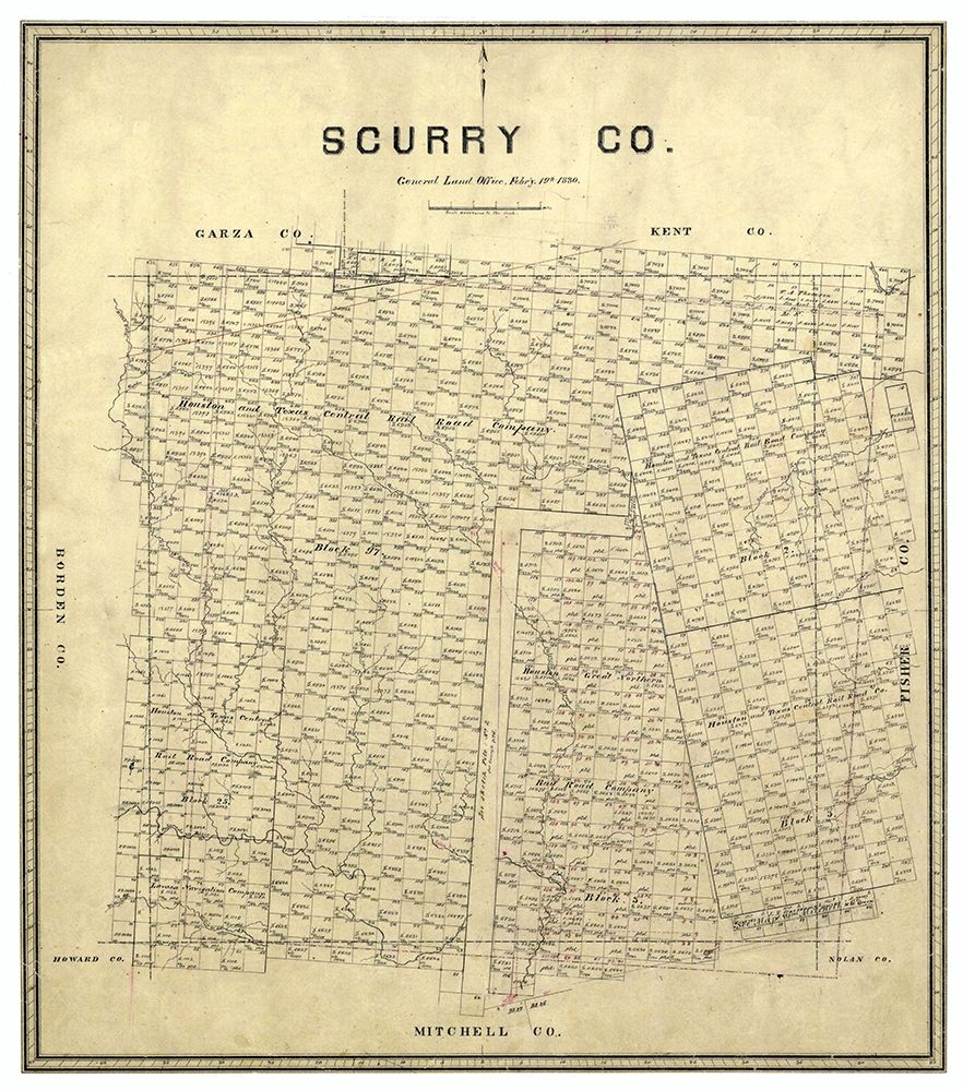 Scurry County Texas - Walsh 1880 art print by Walsh for $57.95 CAD