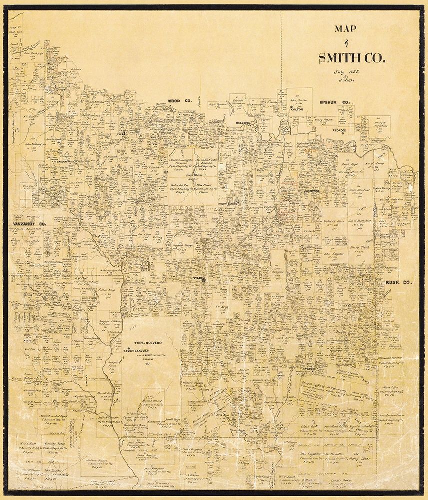 Smith Texas Landowner - Willke 1855 art print by Willke for $57.95 CAD