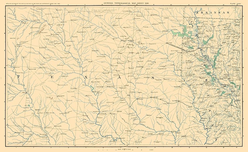 North East Texas - Bien 1895 art print by Bien for $57.95 CAD