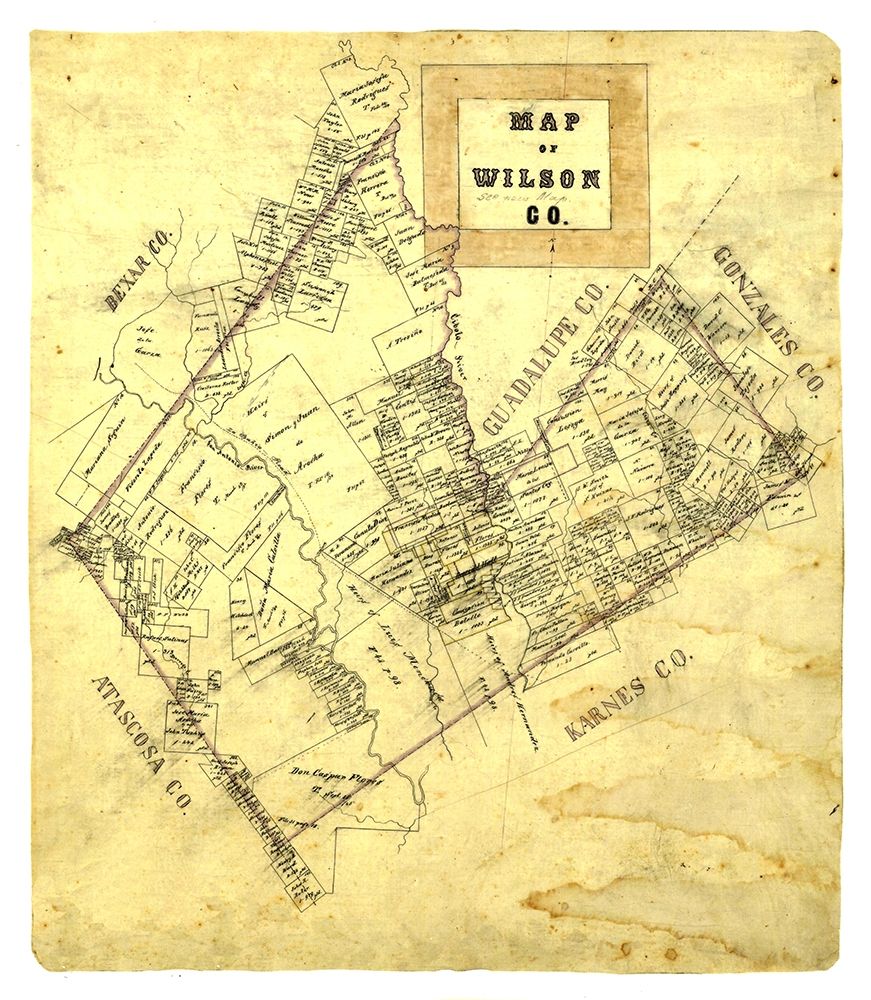 Wilson County Texas -1840 art print by Unknown for $57.95 CAD